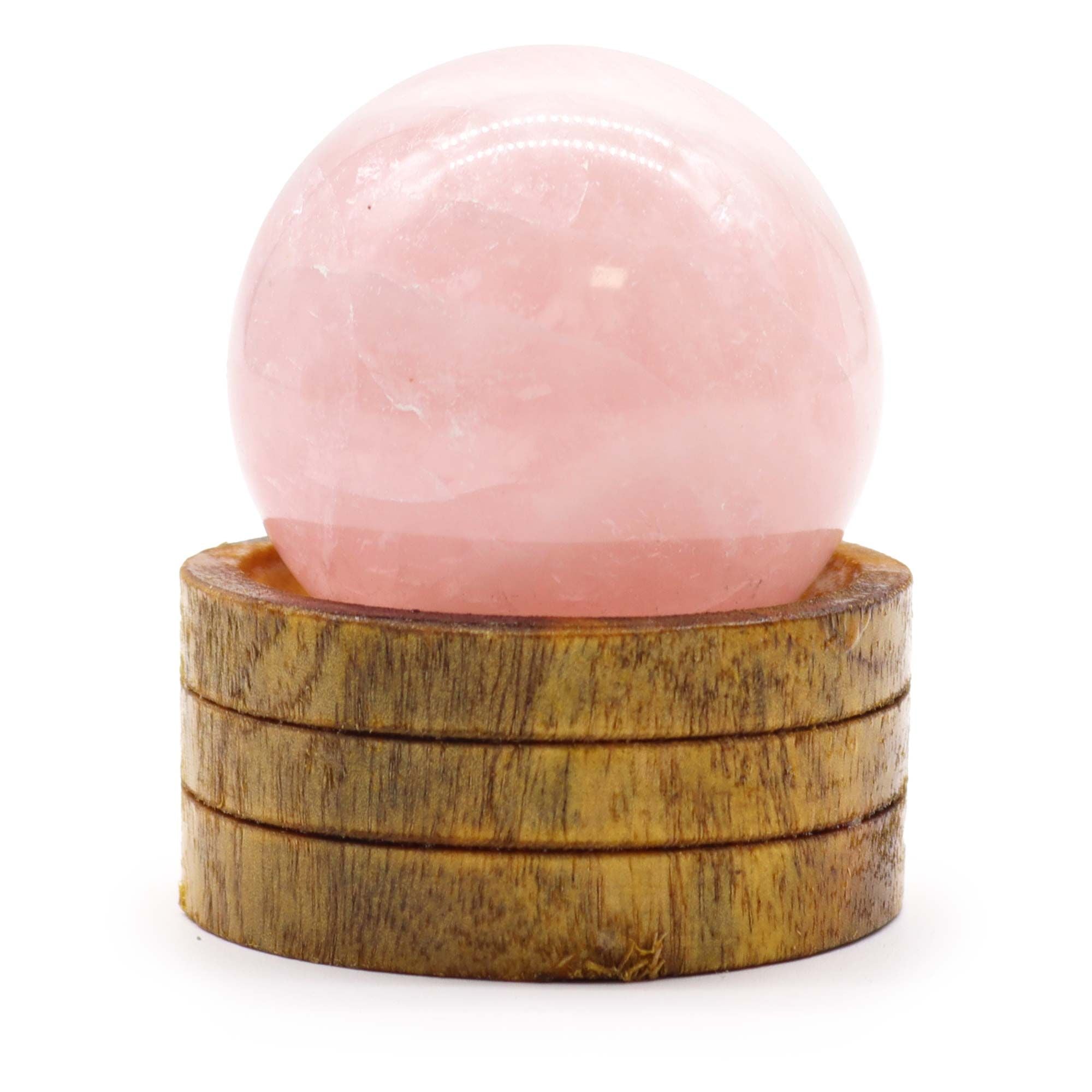 Gemstone Rose quartz sphere 50mm